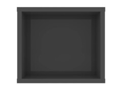 Závěsná TV skříňka šedá vysoký lesk 100x30x26,5 cm dřevotříska