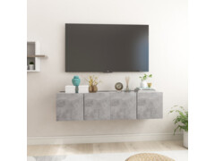 Závěsné TV skříňky 2 ks betonově šedé 60 x 30 x 30 cm