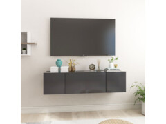 Závěsné TV skříňky 2 ks šedé 60 x 30 x 30 cm