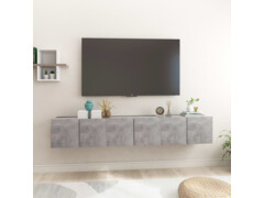 Závěsné TV skříňky 3 ks betonově šedé 60 x 30 x 30 cm
