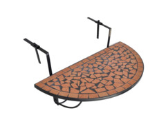 Závěsný stolek na balkon terracotta mozaika