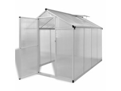 Zpevněný hliníkový skleník se základním rámem 4,6 m²
