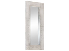 Zrcadlo s kovovým rámem 110 x 50 cm kov