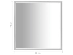 Zrcadlo stříbrné 70 x 70 cm