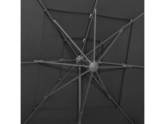4stupňový slunečník s hliníkovou tyčí antracit 250 x 250 cm