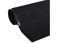 Černá PVC rohožka 90 x 120 cm 