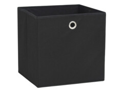  Úložné boxy 4 ks netkaná textilie 32 x 32 x 32 cm černé 