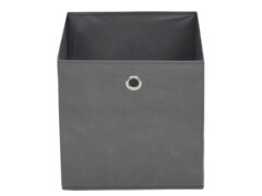  Úložné boxy 4 ks netkaná textilie 32 x 32 x 32 cm šedé