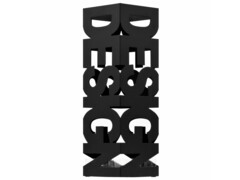  Stojan na deštníky Design ocelový černý 