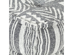  Modulární pouf šedý pruhovaný textil