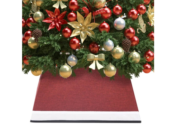  Podložka pod vánoční stromek červená a bílá  48 x 48 x 25 cm