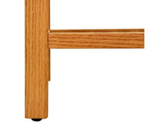  Botník s 5 policemi 100 x 27 x 100 cm masivní dubové dřevo