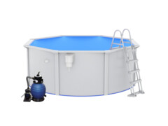  Bazén s pískovým filtračním čerpadlem a žebříkem 360 x 120 cm