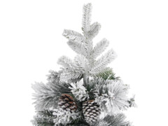  Vánoční stromek se sněhem a šiškami 150 cm PVC a PE