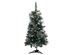  Umělý vánoční stromek se stojanem zelenobílý 90 cm PVC
