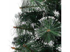  Umělý vánoční stromek se stojanem zelenobílý 90 cm PVC