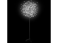  Vánoční strom 200 LED chladné bílé světlo třešňový květ 180 cm