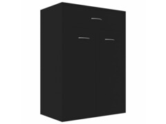  Botník černý 60 x 35 x 84 cm dřevotříska