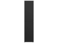  Botník černý 80 x 39 x 178 cm dřevotříska