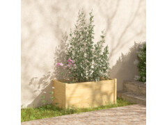  Zahradní truhlíky 2 ks 100 x 50 x 50 cm masivní borovice