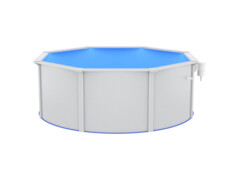  Bazén s ocelovou stěnou 360 x 120 cm bílý