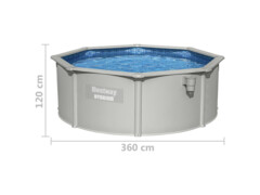 Bestway Nadzemní bazén s rámem Hydrium kulatý 360 x 120 cm