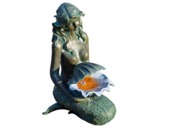 Ubbink Vodní dekorace mořská panna OSLO bronzová a měděná 