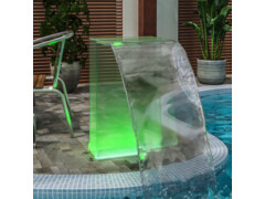  Bazénová fontána s RGB LED osvětlením a konektory akryl 51 cm