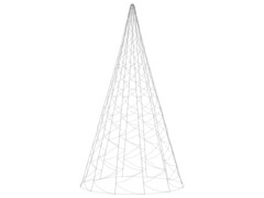 Vánoční stromek na stožár 3000 studených bílých LED diod 800 cm