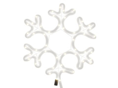  Vánoční sněhová vločka se 48 teplými bílými LED 27 x 27 cm