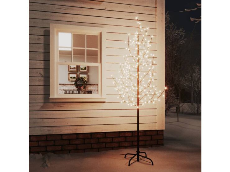  Rozkvetlá třešeň s 220 teplými bílými LED 220 cm