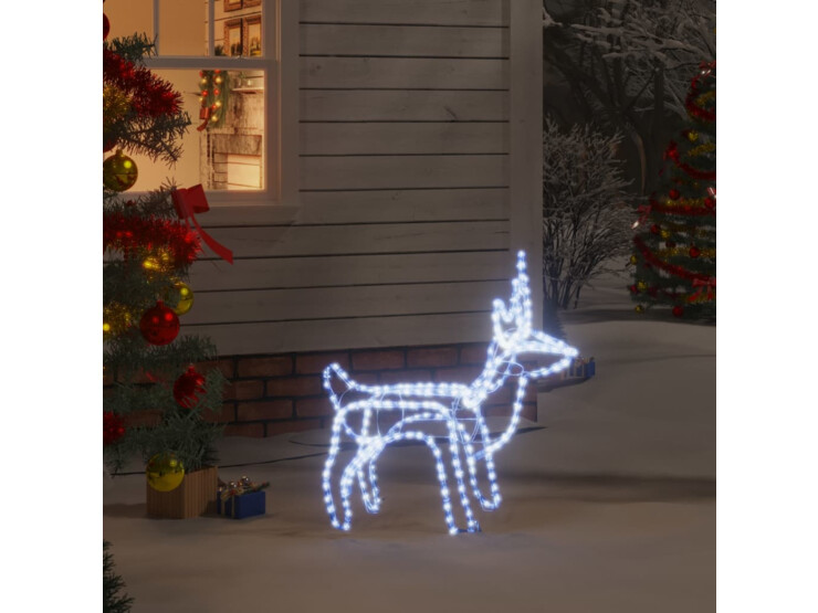  Vánoční sob se studenými bílými LED 60 x 30 x 60 cm