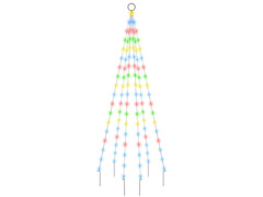  Vánoční stromek na stožár 108 barevných LED diod 180 cm
