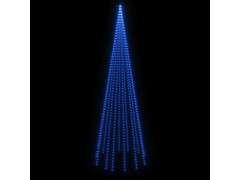  Vánoční stromek na stožár 732 modrých LED diod 500 cm