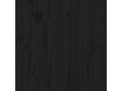  Stojan na dřevo černý 110 x 35 x 108,5 cm masivní borovice