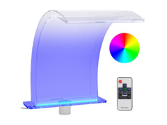  Bazénová fontána s RGB LED osvětlením a konektory akryl 50 cm