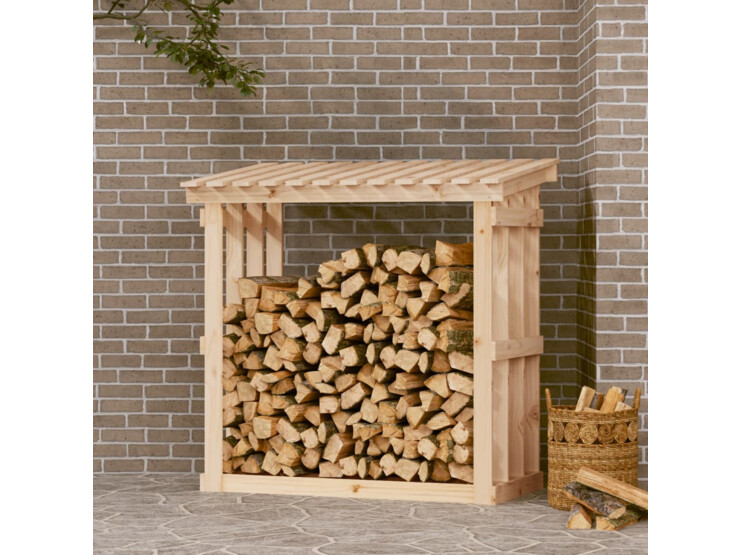 Stojan na dřevo 108 x 64,5 x 109 cm masivní borovice