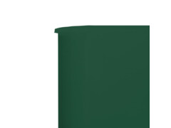 5dílná zástěna proti větru látková 600 x 80 cm zelená