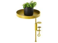 Esschert Design Stojan na rostliny se svorkou kulatý zlatý M
