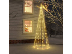  Vánoční stromek kužel 732 teplých bílých LED diod 160 x 500 cm