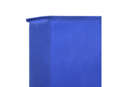 5dílná zástěna proti větru textil 600 x 160 cm azurově modrá