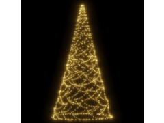  Vánoční stromek na stožár 500 teplých bílých LED diod 300 cm