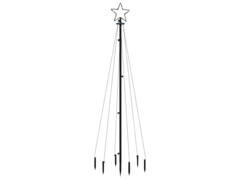  Vánoční strom s hrotem 108 studených bílých LED diod 180 cm