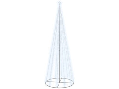  Vánoční stromek kužel 732 studených bílých LED diod 160x500 cm