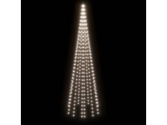  Vánoční stromek na stožár 310 studených bílých LED diod 300 cm