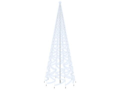  Vánoční stromek s hrotem 3 000 studených bílých LED diod 800 cm