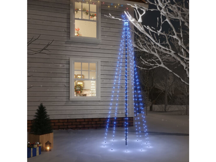  Vánoční strom s hrotem 310 modrých LED diod 300 cm