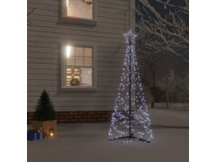  Vánoční stromek kužel 200 studených bílých LED diod 70 x 180 cm