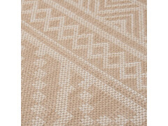  Venkovní hladce tkaný koberec 200x280 cm hnědá pruhy