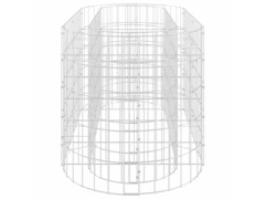  Gabionový vyvýšený záhon pozinkované železo 120 x 50 x 50 cm